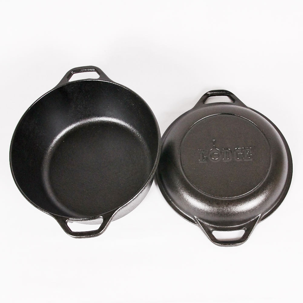 5 QUART CAST IRON DOUBLE DUTCH OVEN / ロッジ 5クオート キャストアイアン ダブル ダッチオーブン