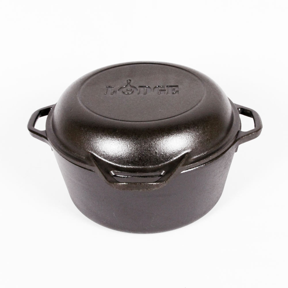 5 QUART CAST IRON DOUBLE DUTCH OVEN / ロッジ 5クオート キャストアイアン ダブル ダッチオーブン