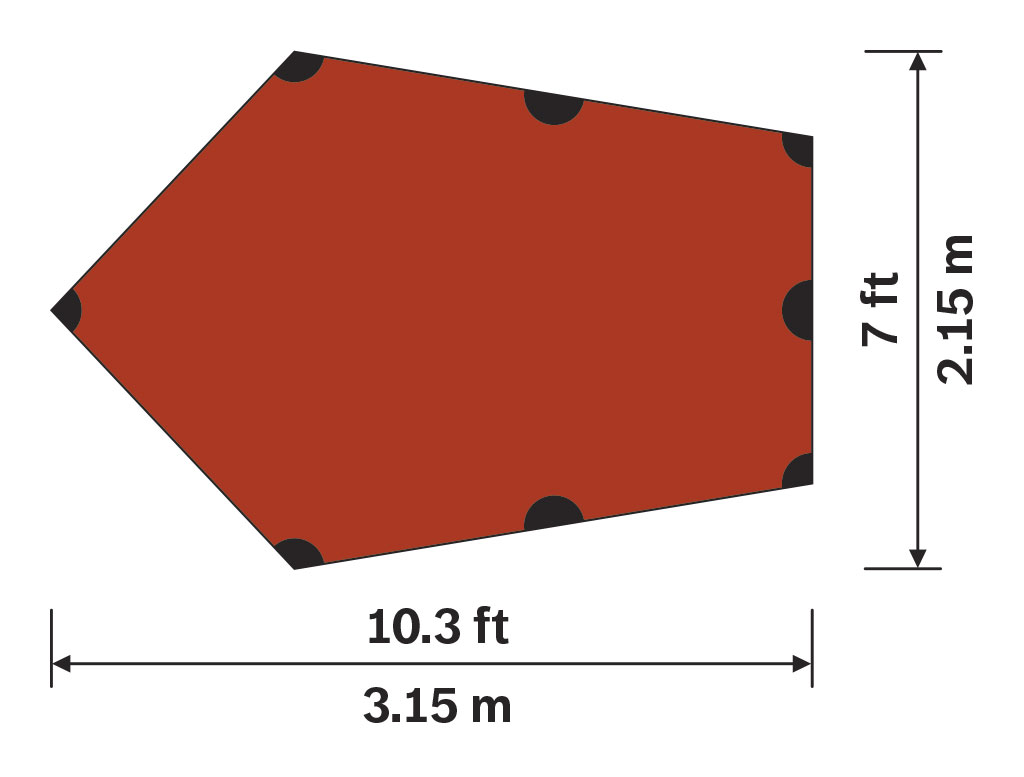 TARP5 UL RED / ヒルバーグ タープ 5 UL レッド